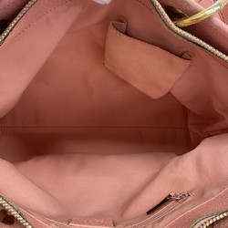 Gucci Tote Bag GG Canvas 139552 Brown Pink Women's