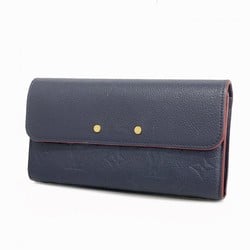 Louis Vuitton Long Wallet Monogram Empreinte Portefeuille Pont Neuf M62127 Marine Rouge Ladies