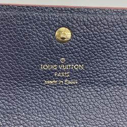 Louis Vuitton Long Wallet Monogram Empreinte Portefeuille Pont Neuf M62127 Marine Rouge Ladies