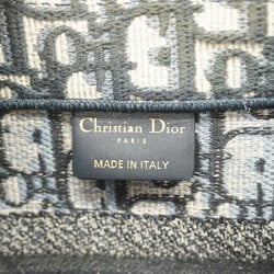 Christian Dior Tote Bag Trotter Book Small Canvas Navy Women's