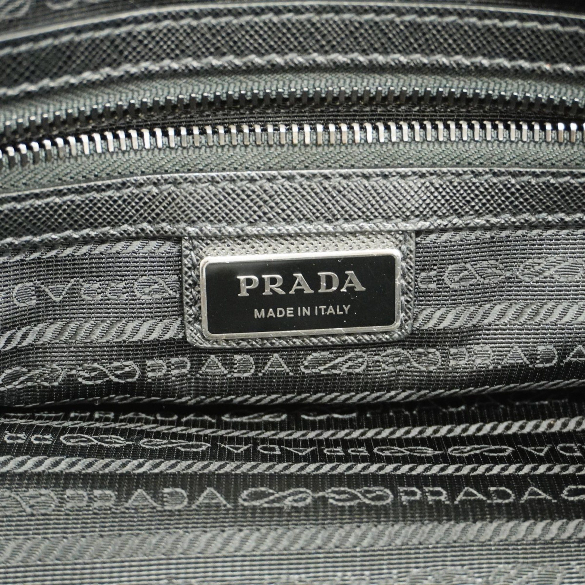 Prada tote bag nylon black ladies