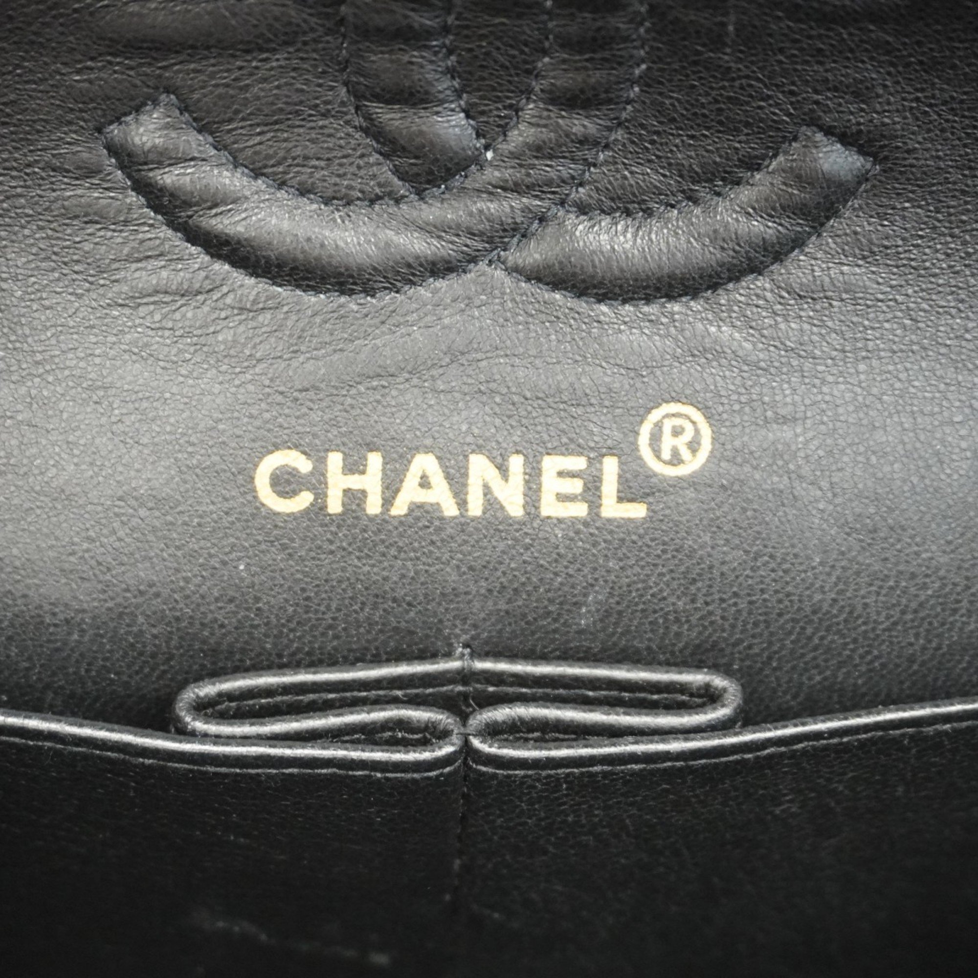 Chanel Shoulder Bag Matelasse Suede Black Women's