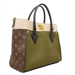 Louis Vuitton Handbag Monogram Calf On My Side MM M55302 Laurier Ladies