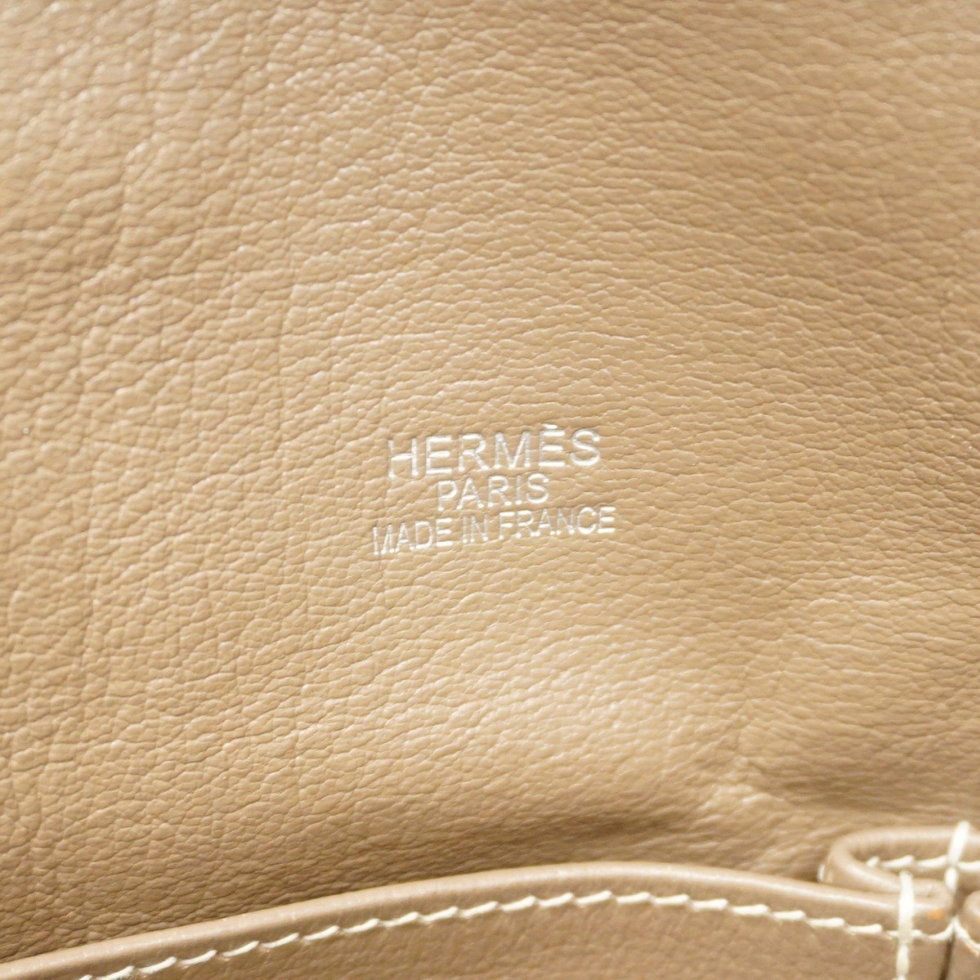 Hermes Shoulder Bag Gypsiere 34 Taurillon Clemence Etoupe □M engraved Ladies