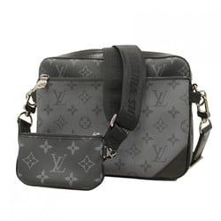 Louis Vuitton Shoulder Bag Monogram Eclipse Trio M69443 Black Grey Men's