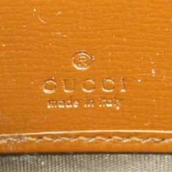 Gucci Long Wallet GG Supreme Horsebit 621889 Leather Brown Women's