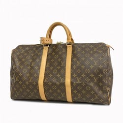 Louis Vuitton Boston Bag Monogram Keepall 50 M41426 Brown Men's Women's