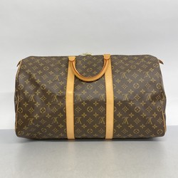 Louis Vuitton Boston Bag Monogram Keepall 50 M41426 Brown Men's Women's