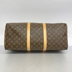 Louis Vuitton Boston Bag Monogram Keepall 50 M41426 Brown Men's Women's