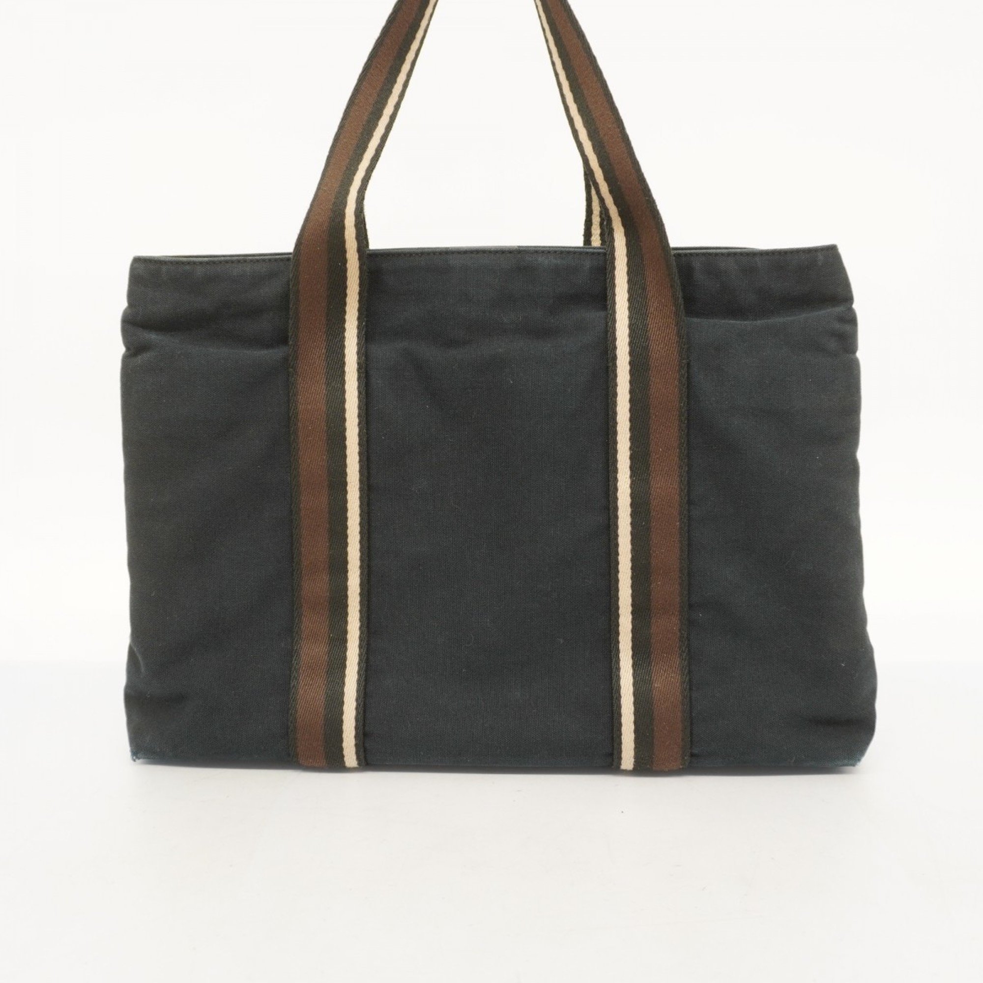 Hermes Tote Bag Troca Horizontal MM Canvas Black Women's