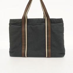 Hermes Tote Bag Troca Horizontal MM Canvas Black Women's