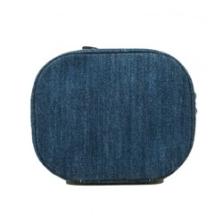 Chanel Vanity Bag Denim Blue Women's