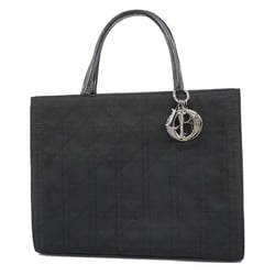 Christian Dior Tote Bag Cannage Nylon Black Women's