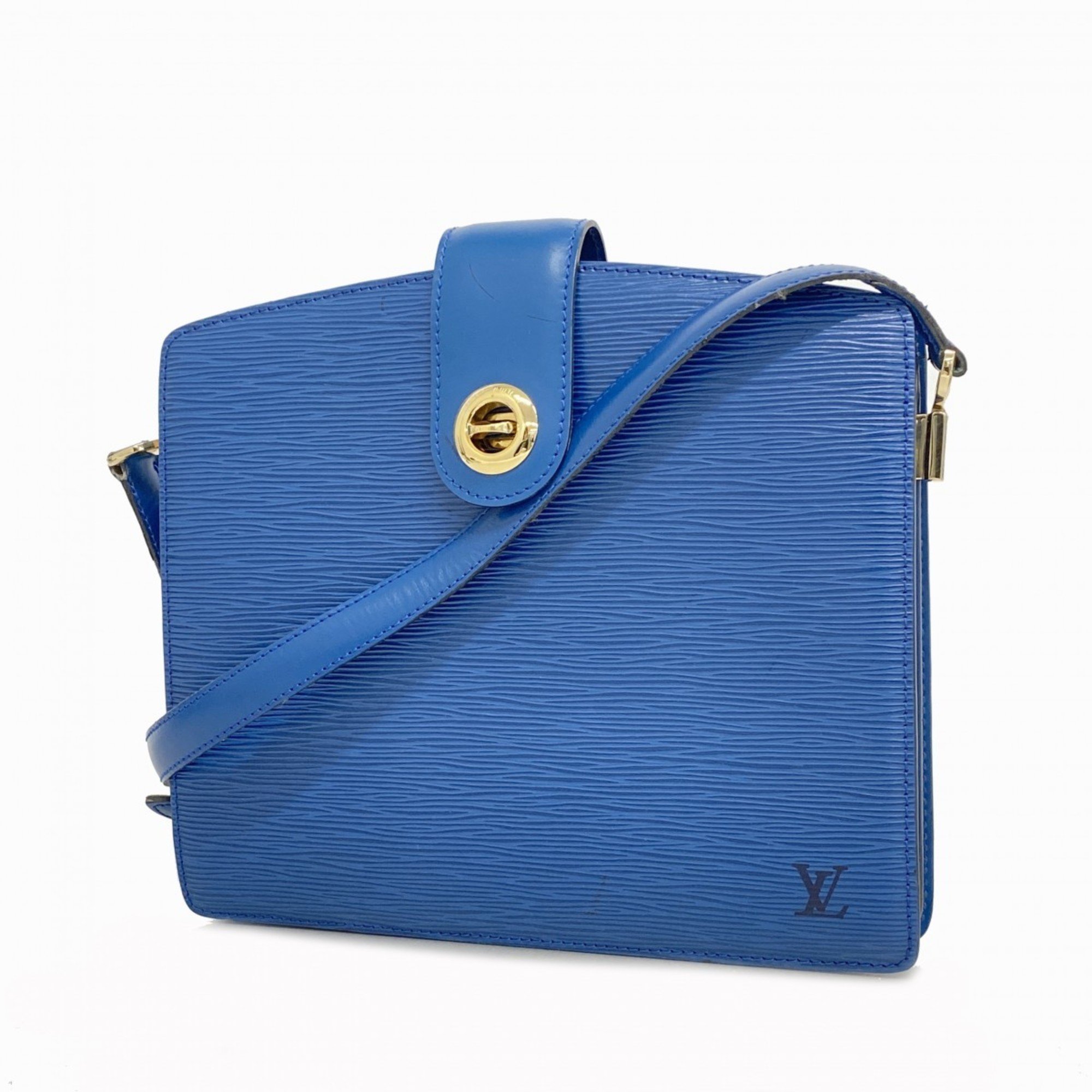 Louis Vuitton Shoulder Bag Epi Capuchin M52345 Toledo Blue Ladies