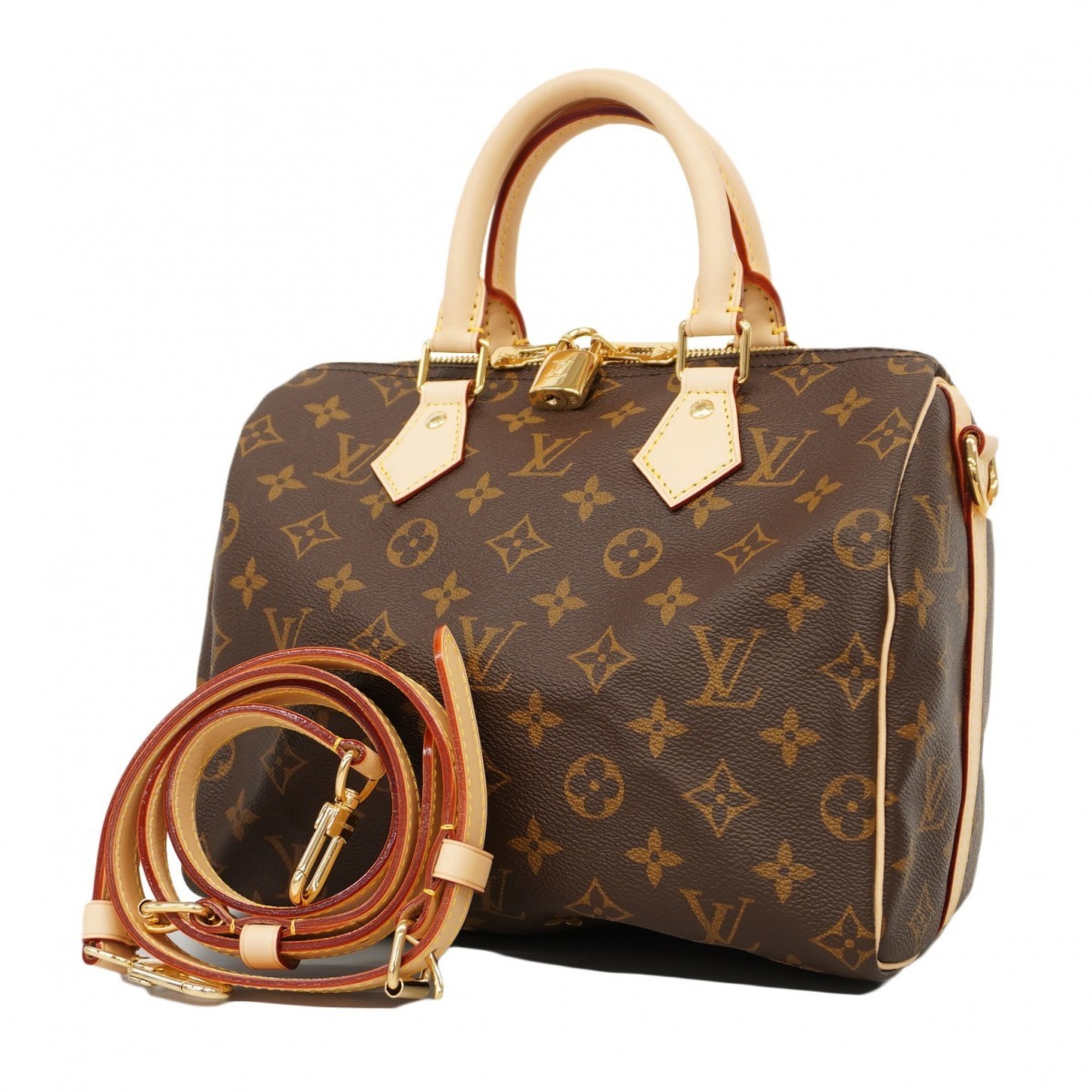 Louis Vuitton Handbag Monogram Speedy Bandouliere 25 M46977 Brown Women's