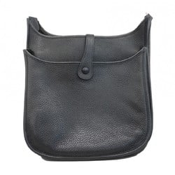 Hermes Shoulder Bag Evelyn 3GM Taurillon Clemence Black O Stamp Ladies