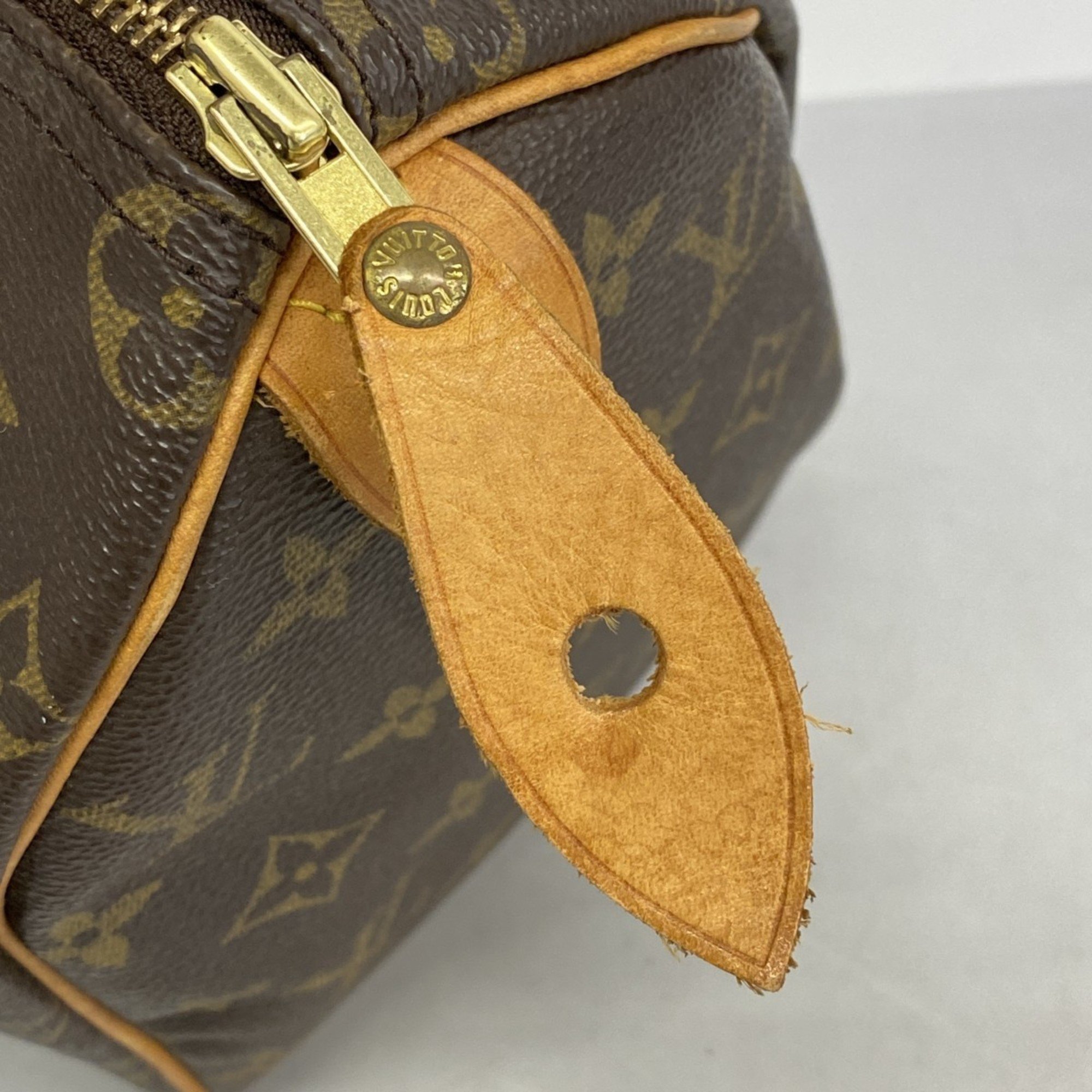 Louis Vuitton Handbag Monogram Speedy 25 M41109 Brown Ladies