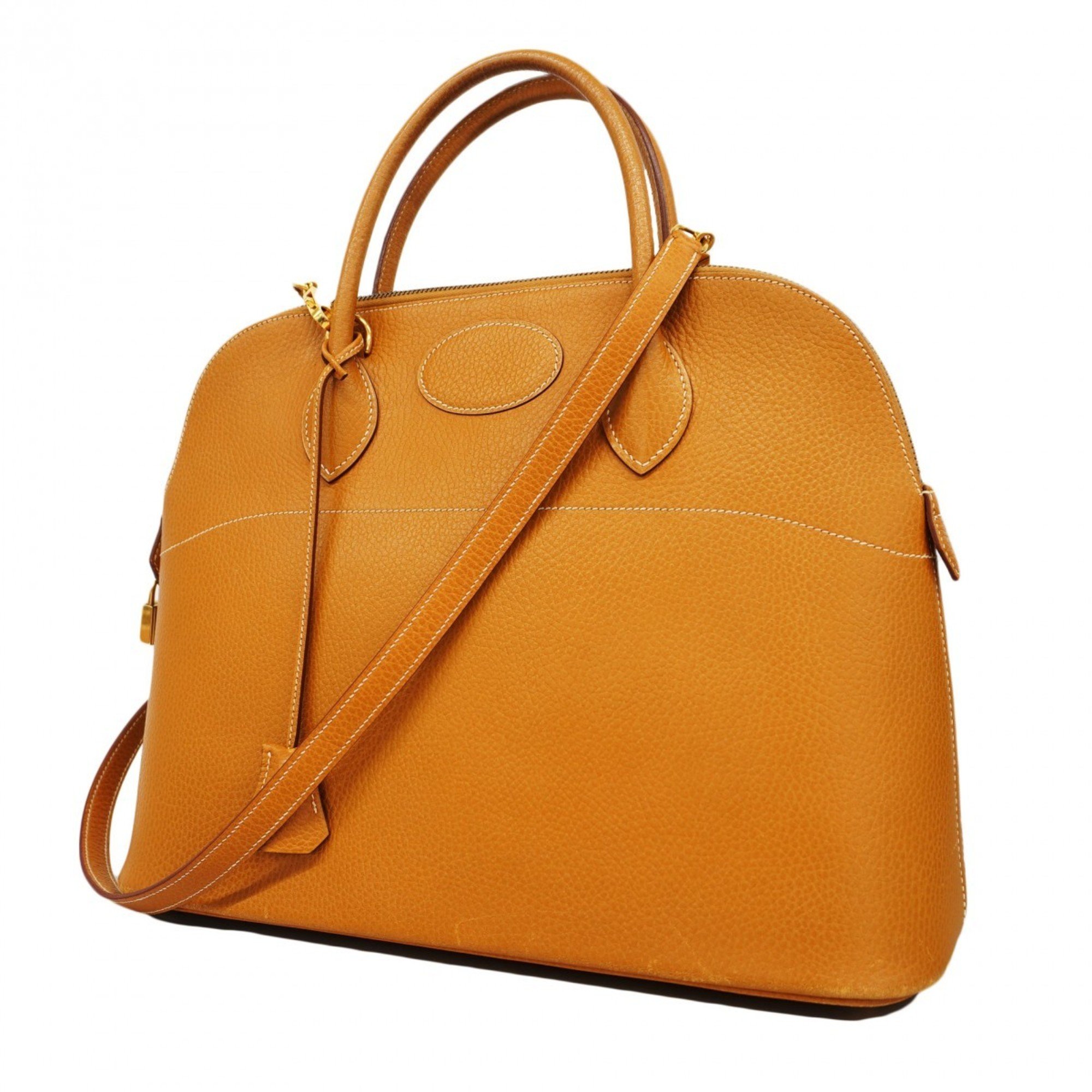 Hermes Tote Bag Bolide 35 Ardennes Natural Sable □D Engraved Ladies