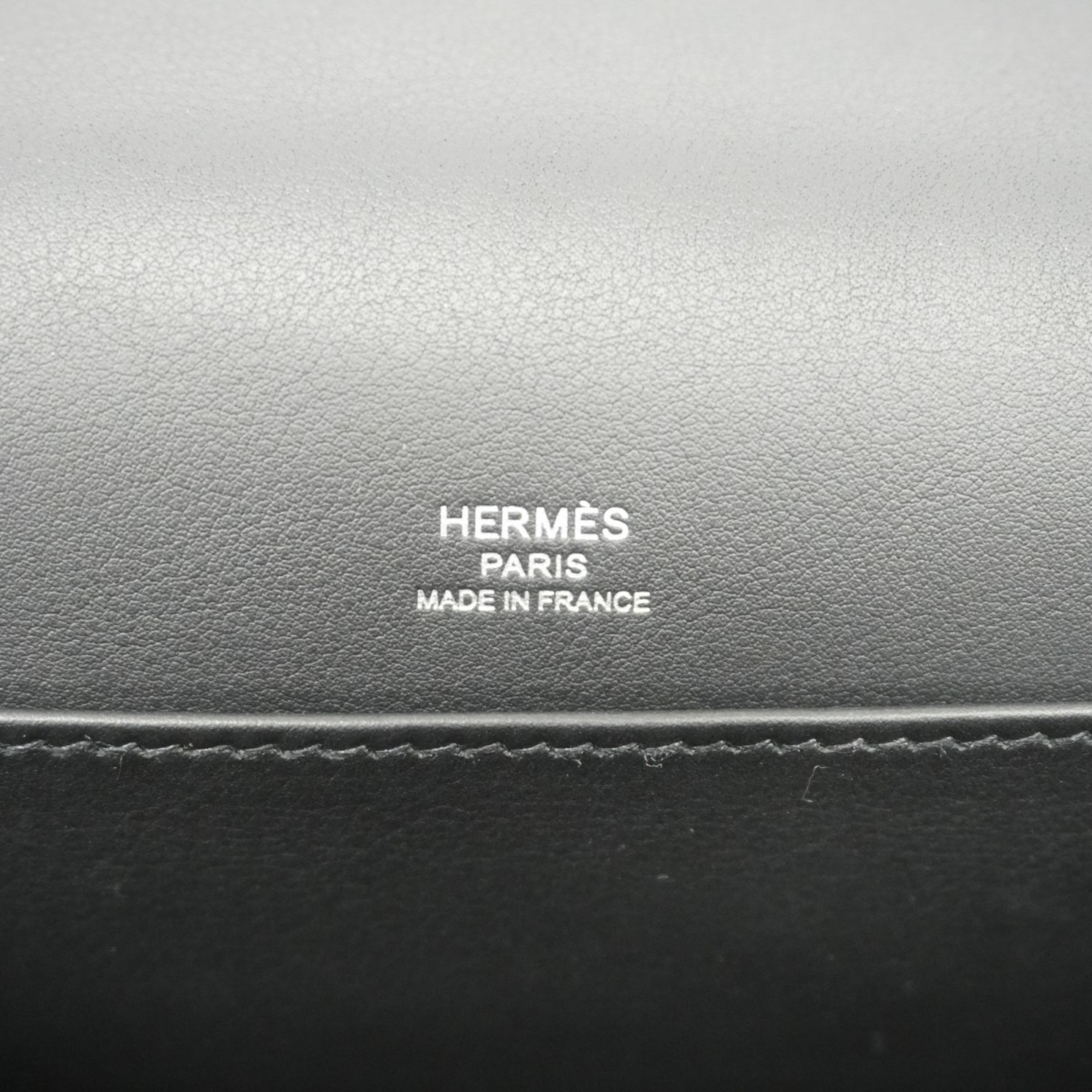 Hermes Shoulder Bag Geta Chevre Mysore Black U Stamp Ladies