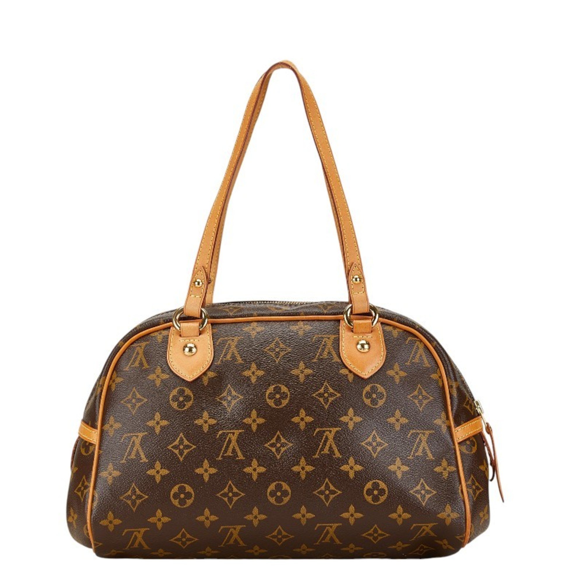 Louis Vuitton Monogram Montorgueil PM Handbag M95565 Brown PVC Leather Women's LOUIS VUITTON