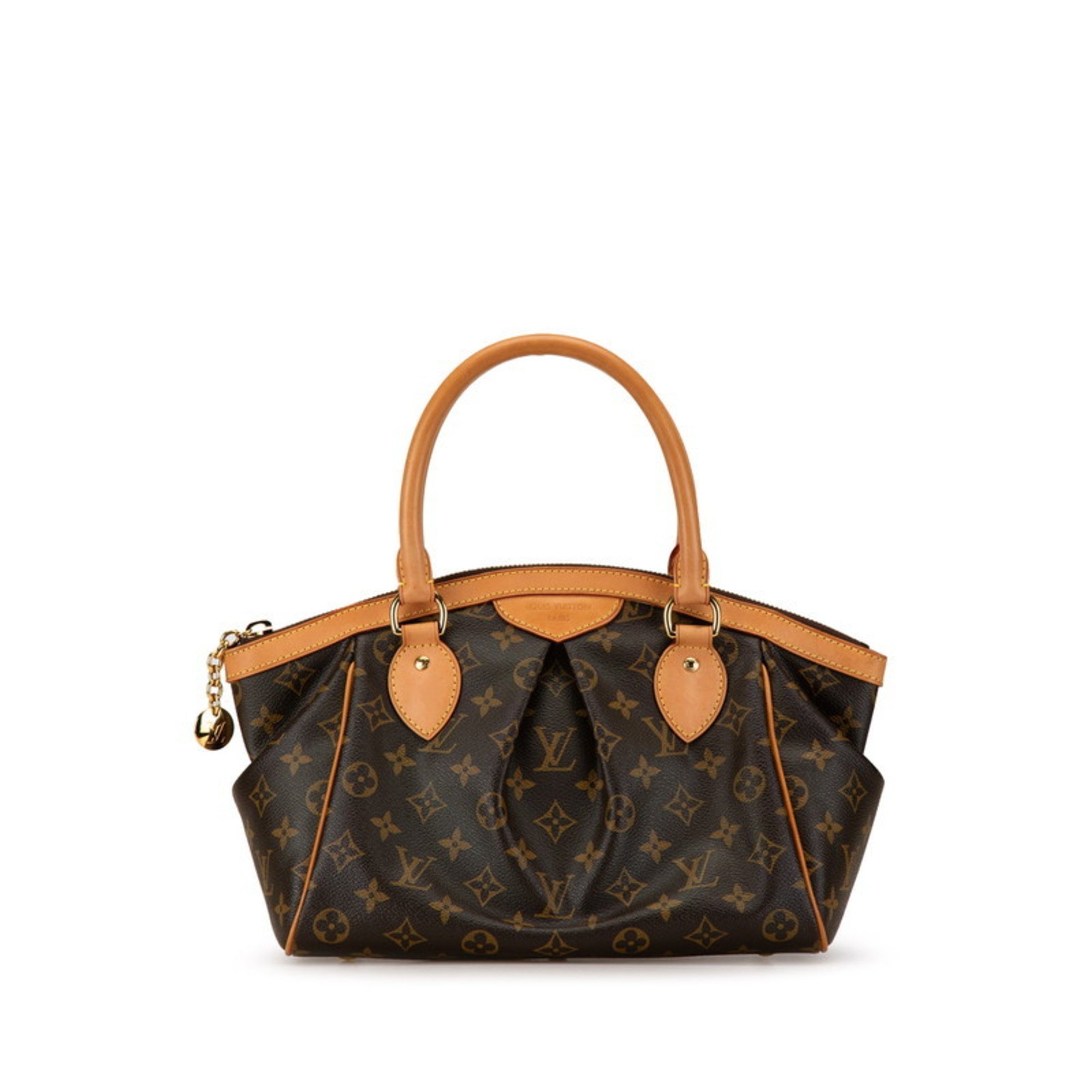 Louis Vuitton Monogram Tivoli PM Handbag M40143 Brown PVC Leather Women's LOUIS VUITTON