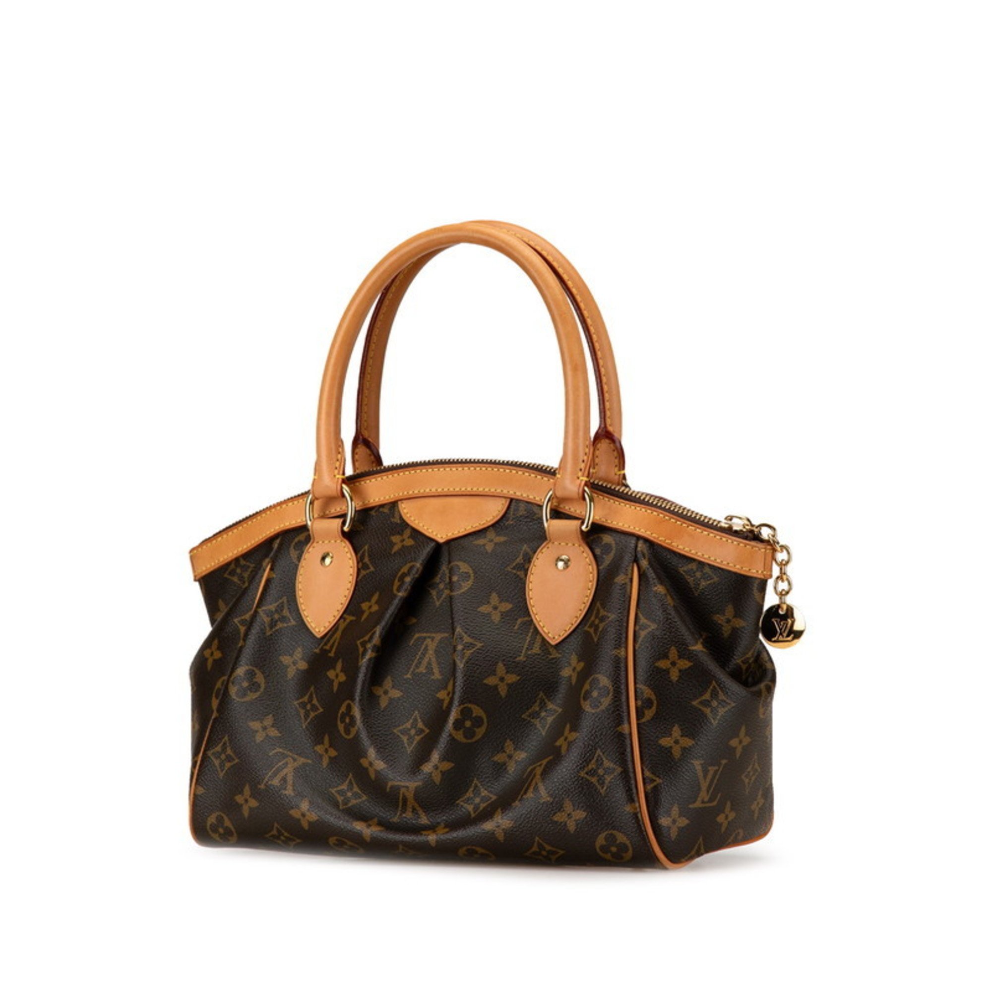 Louis Vuitton Monogram Tivoli PM Handbag M40143 Brown PVC Leather Women's LOUIS VUITTON