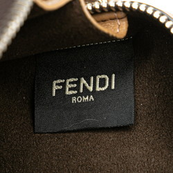 FENDI ZUCCA DIAGONAL SHOULDER BAG 7M0344 BROWN PVC LEATHER WOMEN'S