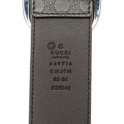 Gucci Guccissima Belt 85/34 449716 Brown Leather Men's GUCCI