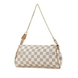 Louis Vuitton Damier Azur Eva Chain Shoulder Bag Handbag N55214 White PVC Leather Women's LOUIS VUITTON