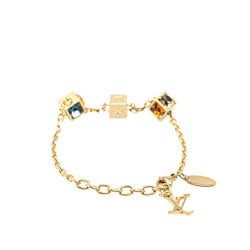 Louis Vuitton Bracelet Gamble M66998 Gold Multicolor Plated Women's LOUIS VUITTON