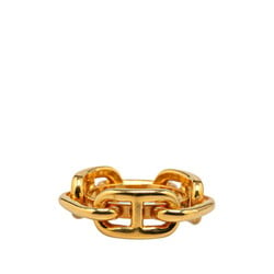 Hermes Chaine d'Ancre scarf ring, gold plated, for women, HERMES