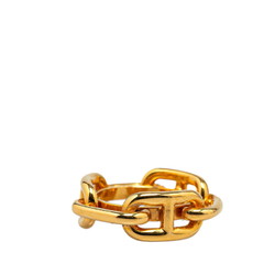 Hermes Chaine d'Ancre scarf ring, gold plated, for women, HERMES