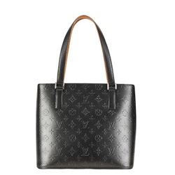 Louis Vuitton Monogram Matte Stockton Shoulder Bag Tote M55112 Noir Black Leather Women's LOUIS VUITTON