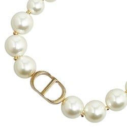 Christian Dior Dior 30 MONTAIGNE Resin Pearl Choker Necklace N1116MTGRS_D301 Gold Plated Women's