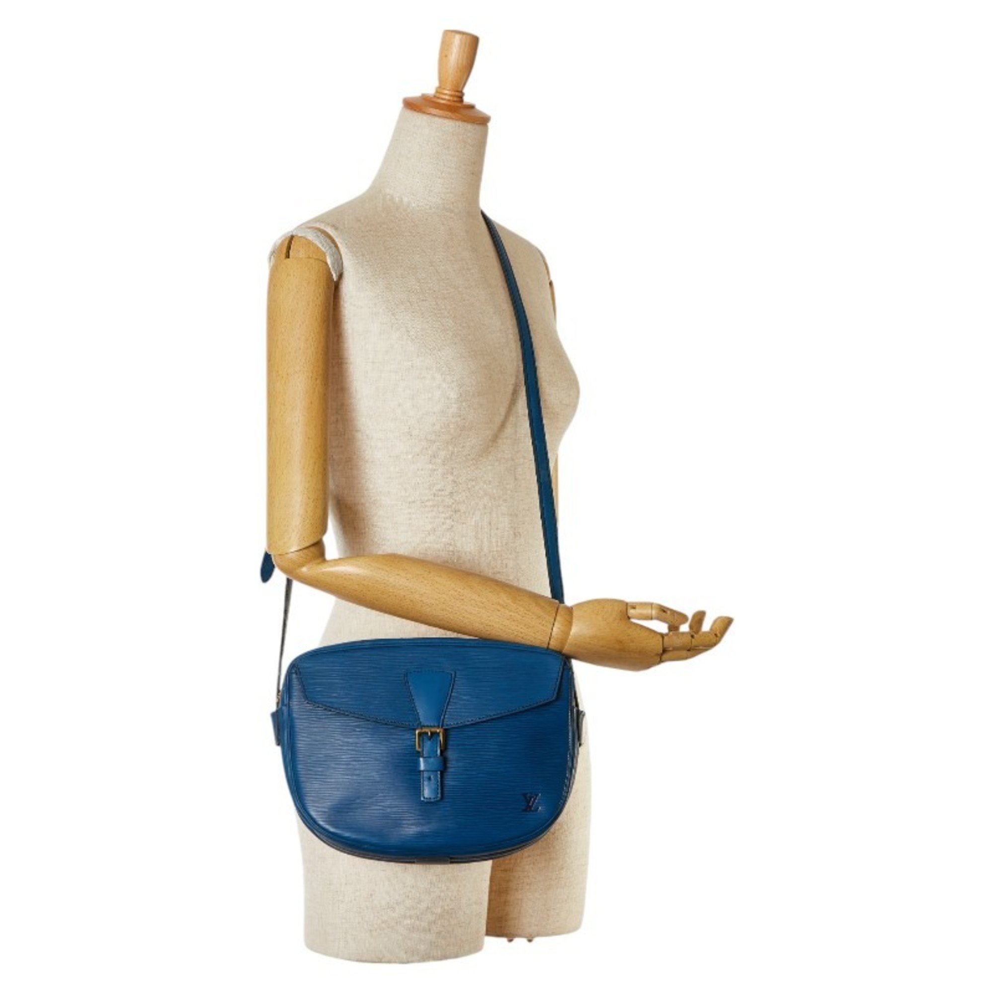 Louis Vuitton Epi Jeune Fille Shoulder Bag M52155 Toledo Blue Leather Women's LOUIS VUITTON