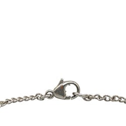 Chanel Coco Mark Ladybird Chain Bracelet Silver White Red Metal Women's CHANEL