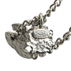 Chanel Coco Mark Ladybird Chain Bracelet Silver White Red Metal Women's CHANEL