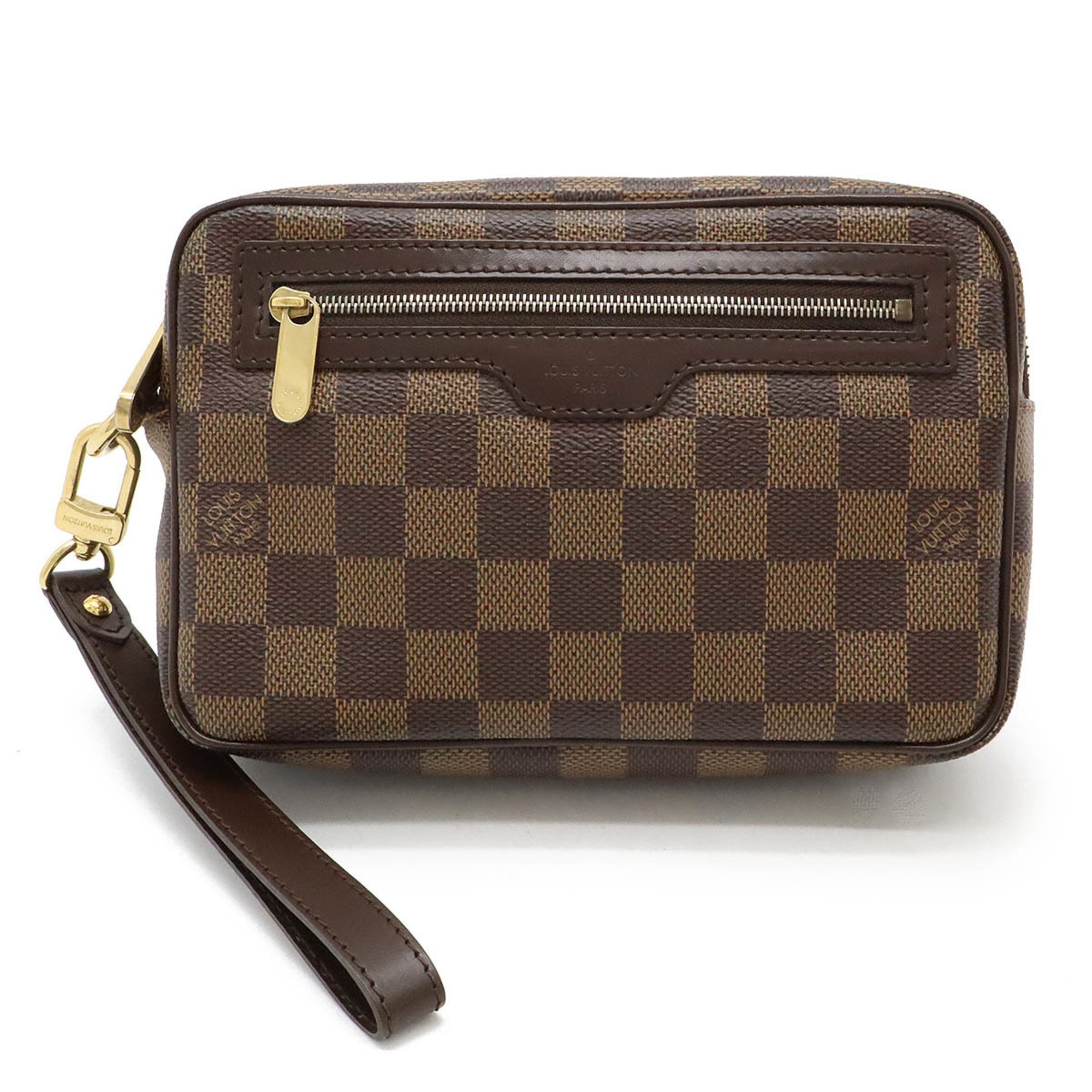 LOUIS VUITTON Damier Pochette Bier Macau Second Bag Clutch Handbag N61739