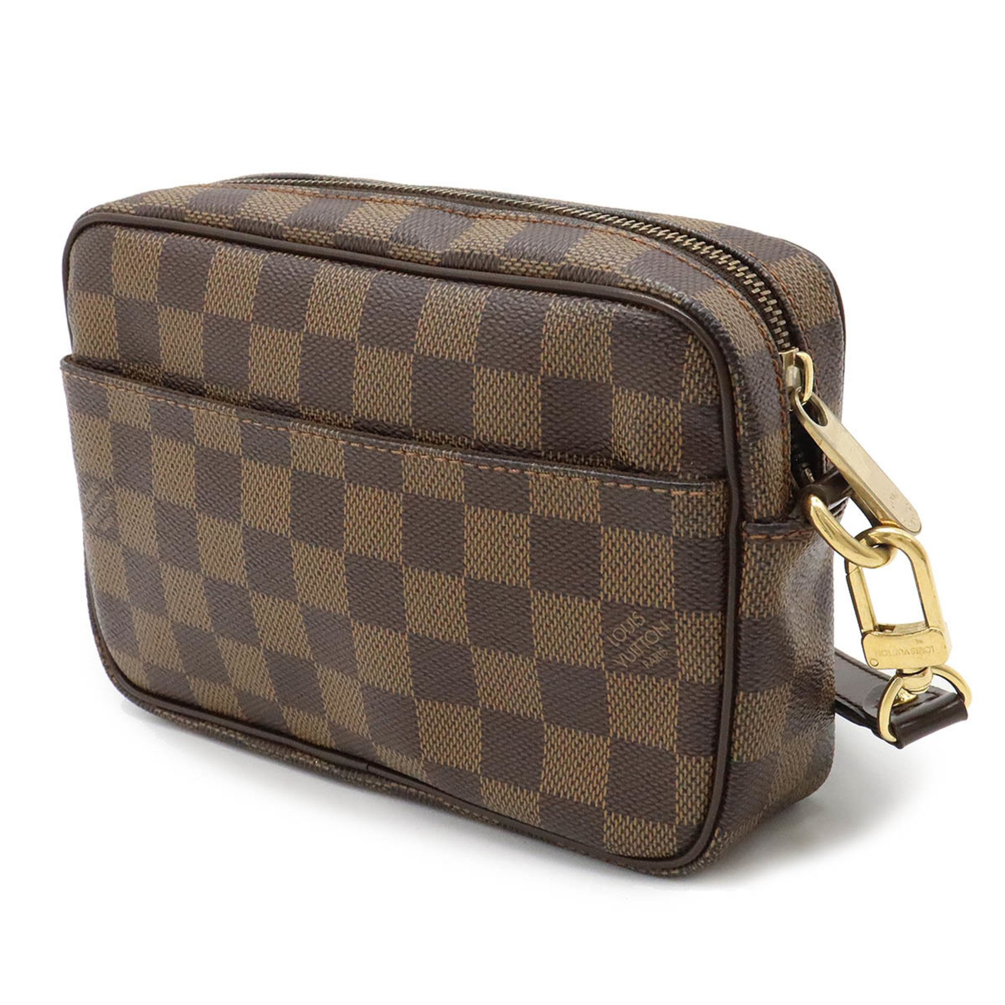 LOUIS VUITTON Damier Pochette Bier Macau Second Bag Clutch Handbag N61739