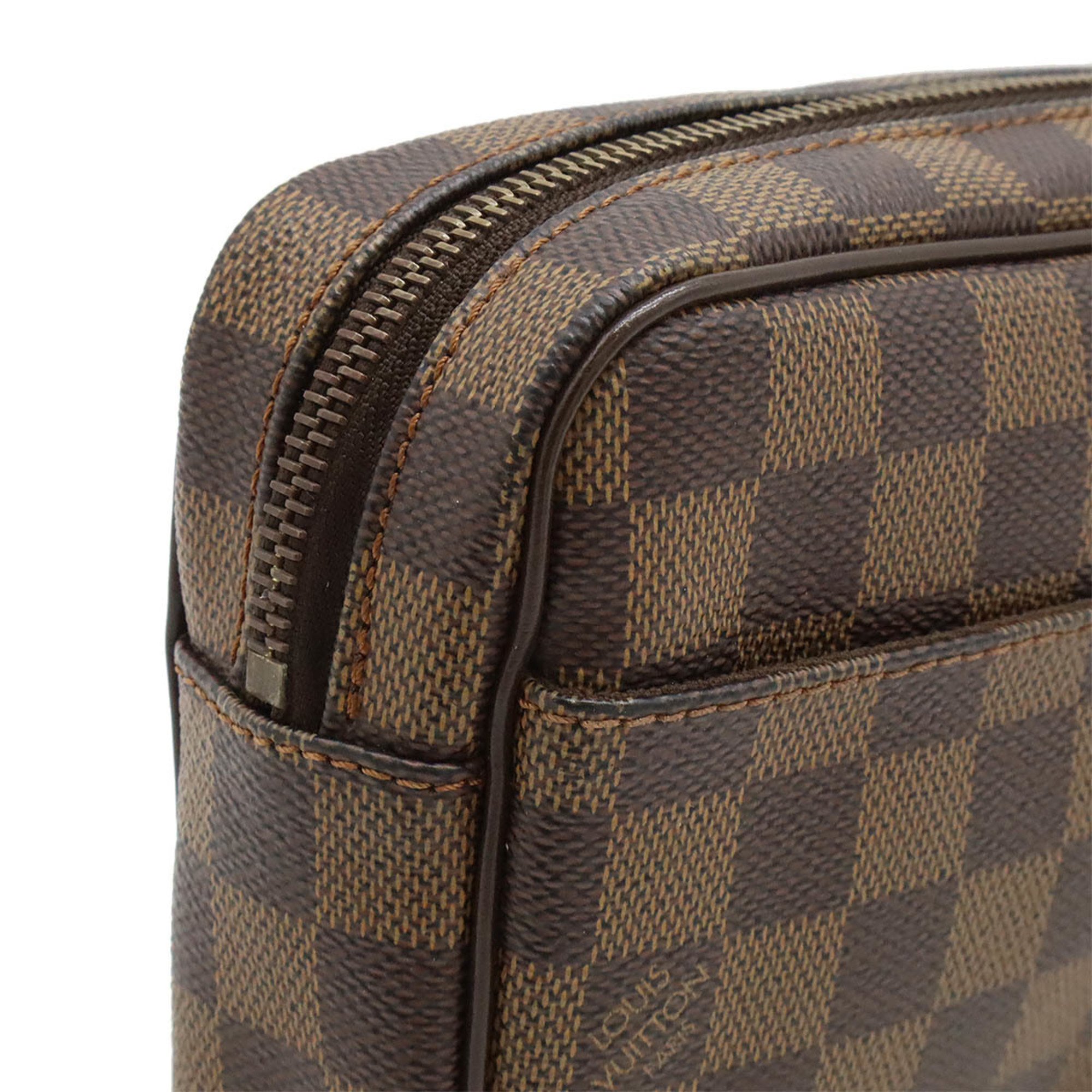 LOUIS VUITTON Damier Pochette Bier Macau Second Bag Clutch Handbag N61739