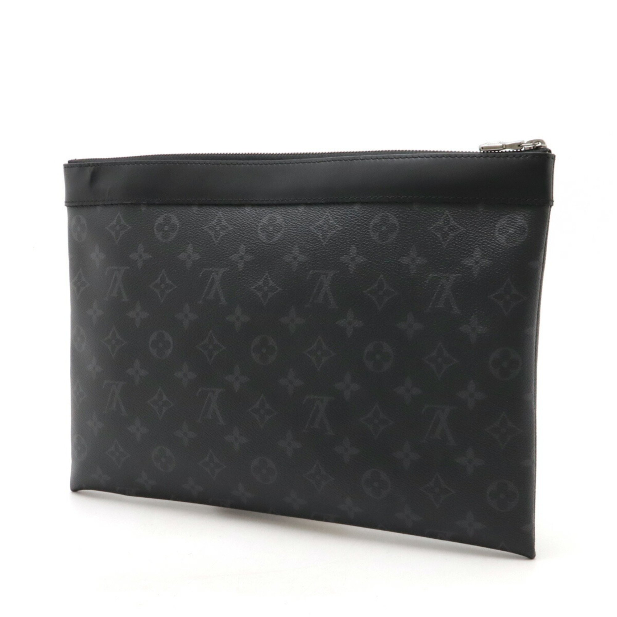 LOUIS VUITTON Louis Vuitton Monogram Eclipse Pochette Discovery Clutch Bag Second M62291