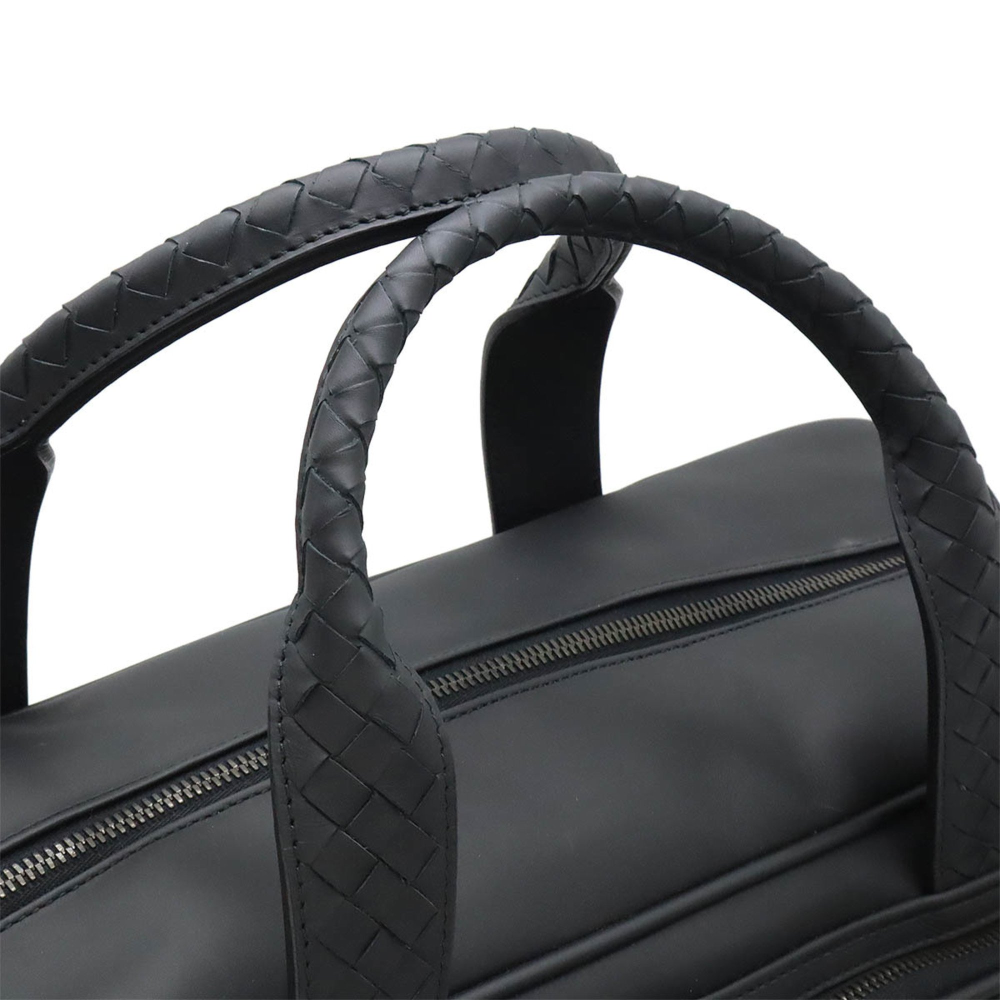 BOTTEGA VENETA Bottega Veneta Intrecciato Travel Bag Boston Leather Black 167304