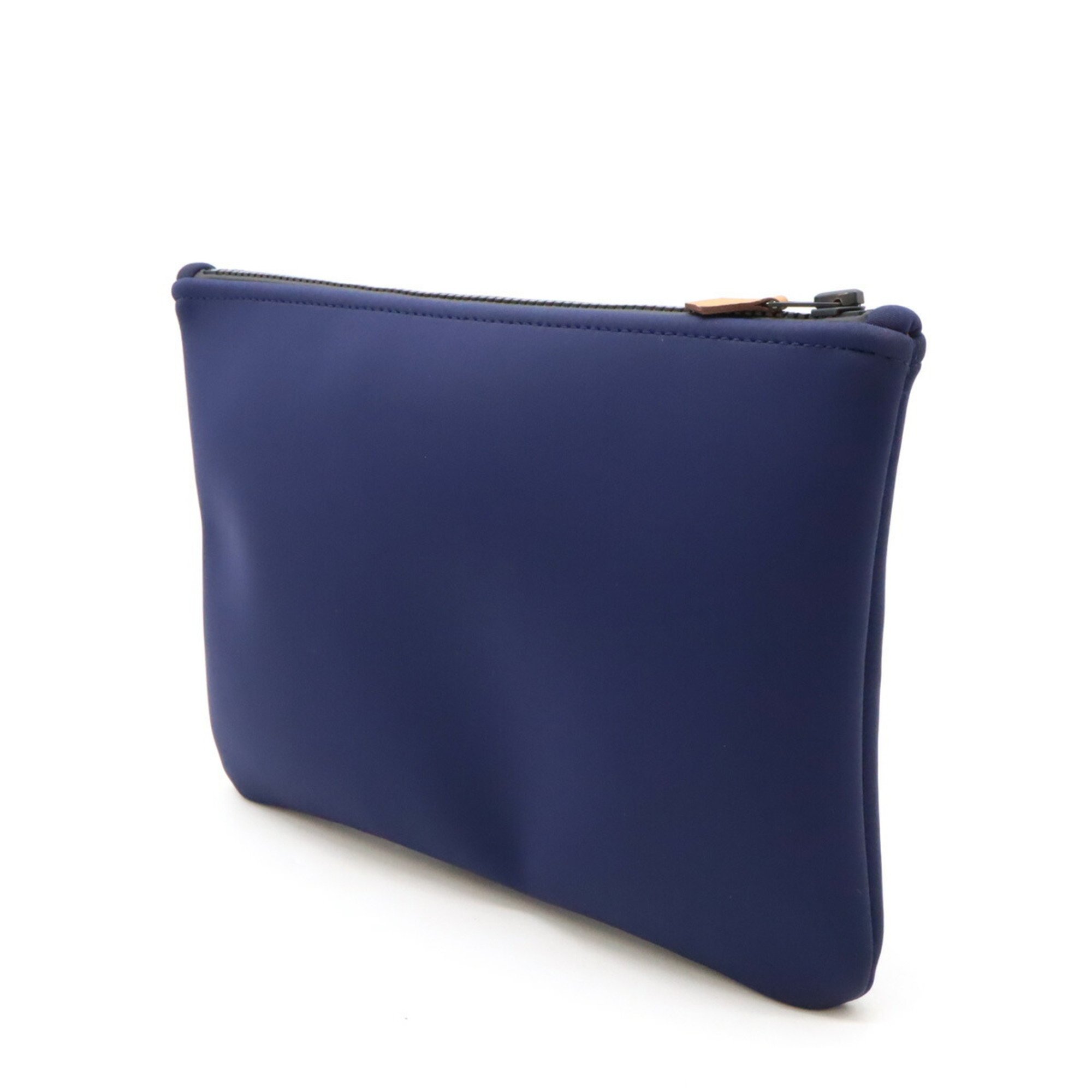 HERMES Hermes Truss Flat MM Neoban Multi Pouch Clutch Bag Second Polyamide Elastane Dark Navy