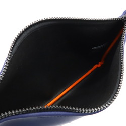 HERMES Hermes Truss Flat MM Neoban Multi Pouch Clutch Bag Second Polyamide Elastane Dark Navy