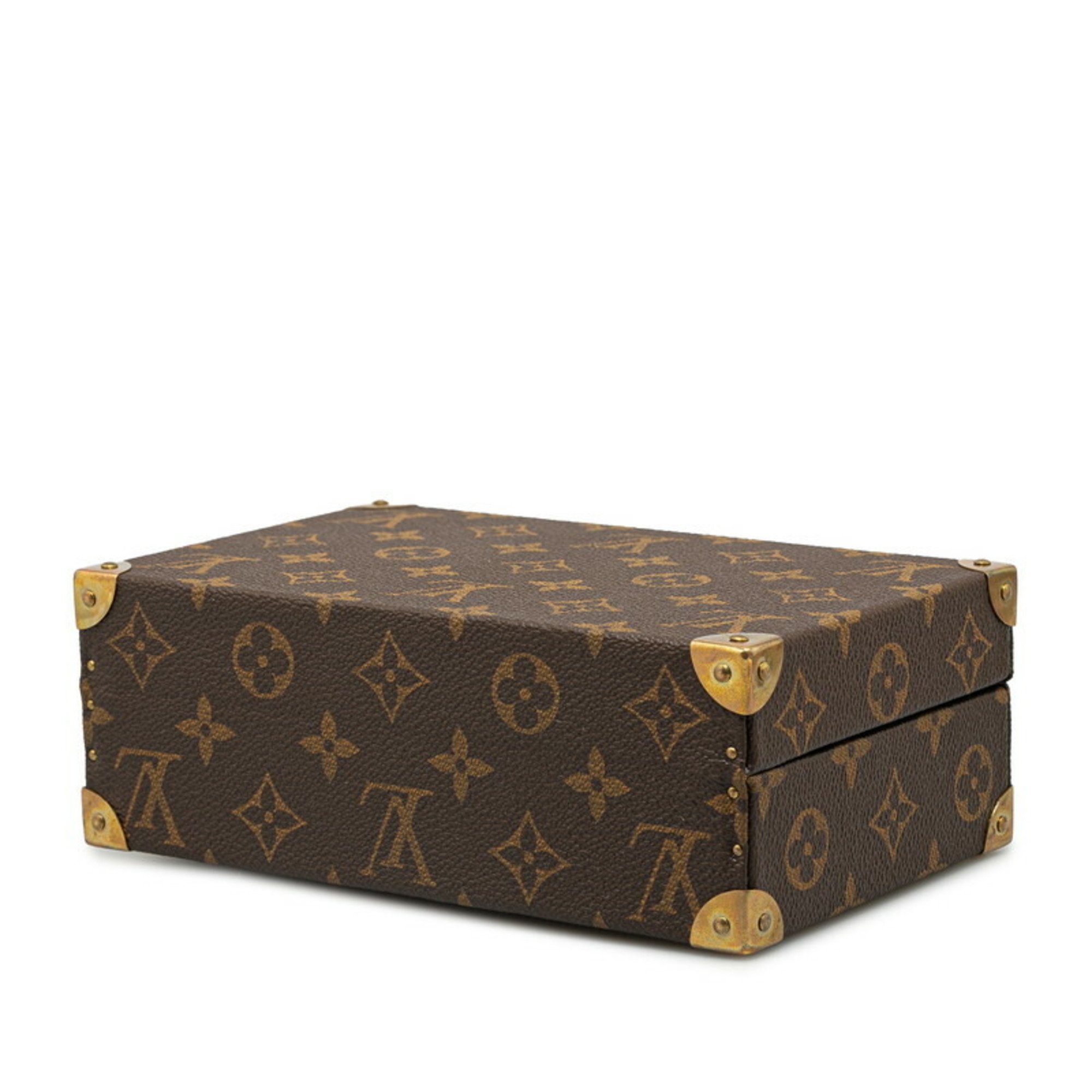 Louis Vuitton Monogram Coffret Domino Set Accessories Brown PVC Women's LOUIS VUITTON