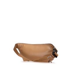 Stella McCartney Zip It Body Bag Waist Beige Leather Women's