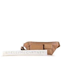 Stella McCartney Zip It Body Bag Waist Beige Leather Women's