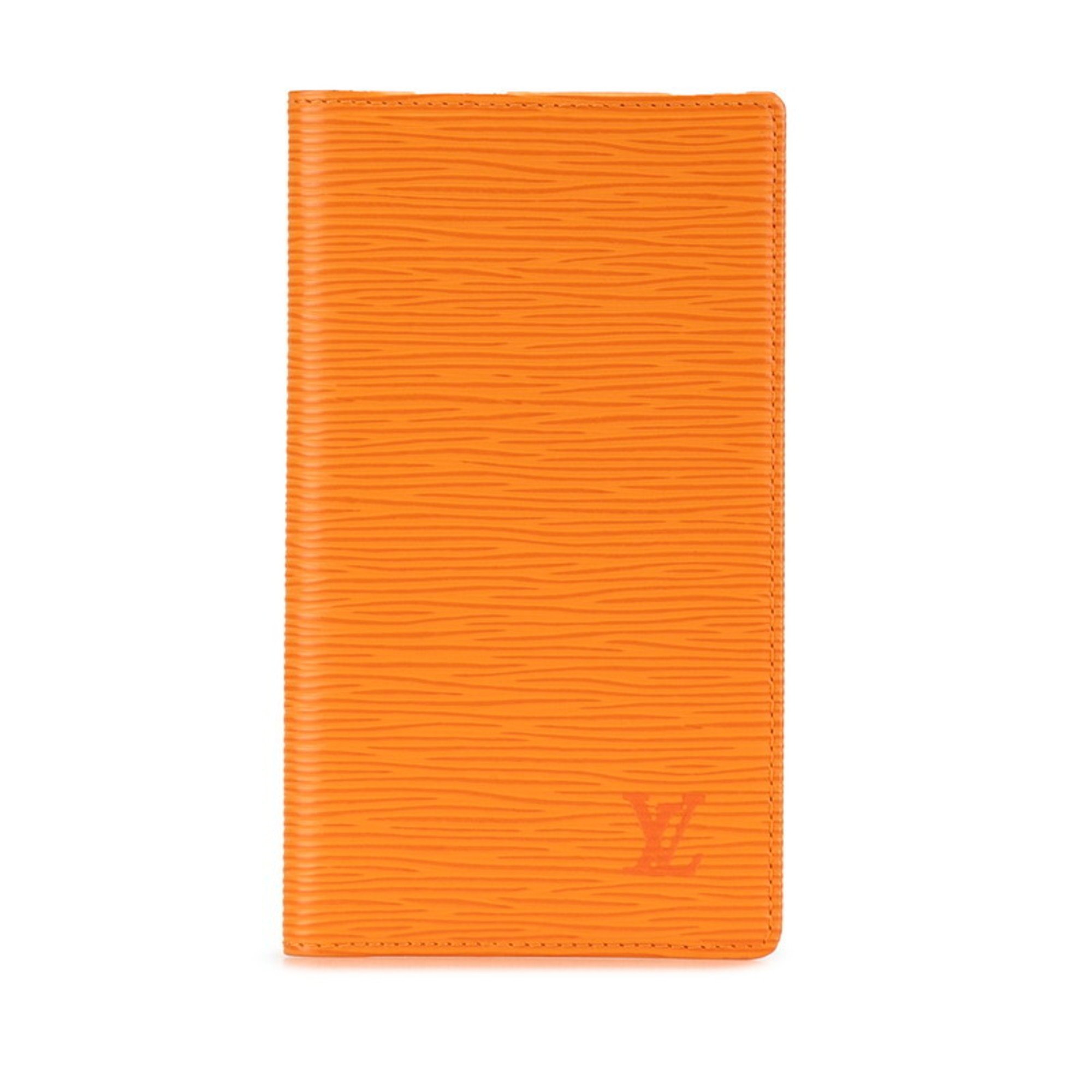 Louis Vuitton Epi Agenda Posh Notebook Cover R2052H Orange Leather Women's LOUIS VUITTON