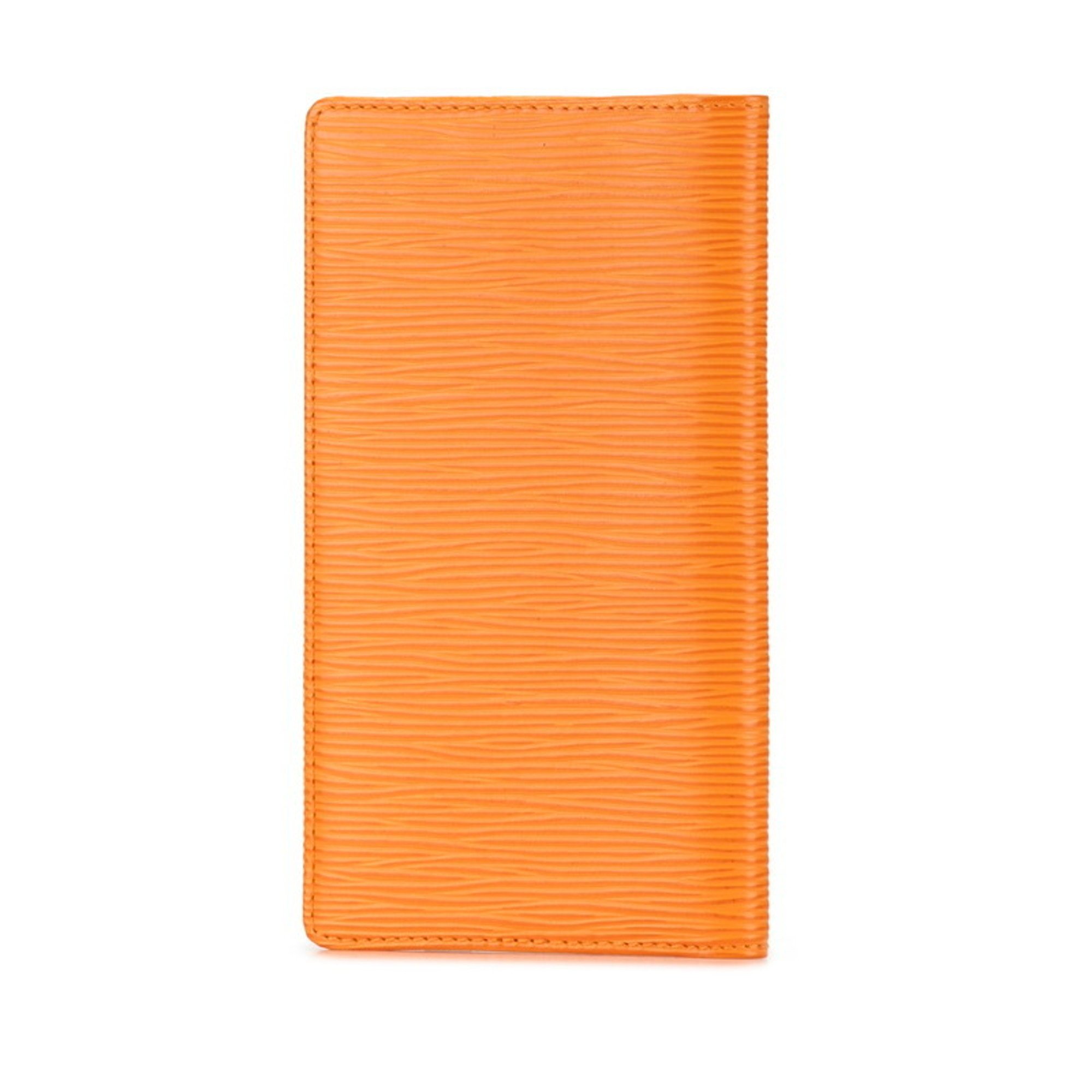 Louis Vuitton Epi Agenda Posh Notebook Cover R2052H Orange Leather Women's LOUIS VUITTON