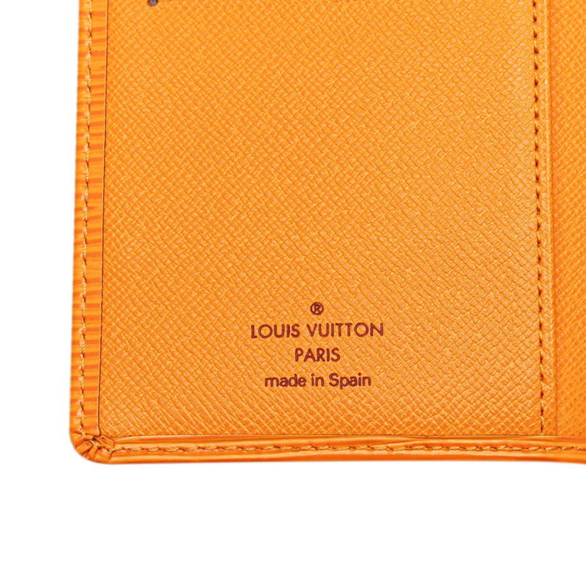 Louis Vuitton Epi Agenda Posh Notebook Cover R2052H Orange Leather Women's LOUIS VUITTON